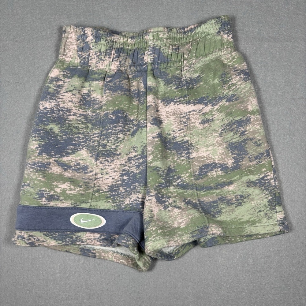 Nike Camo Women's Pastel Colored‎ Fleece Shorts Size XS Cotton Blend Casual